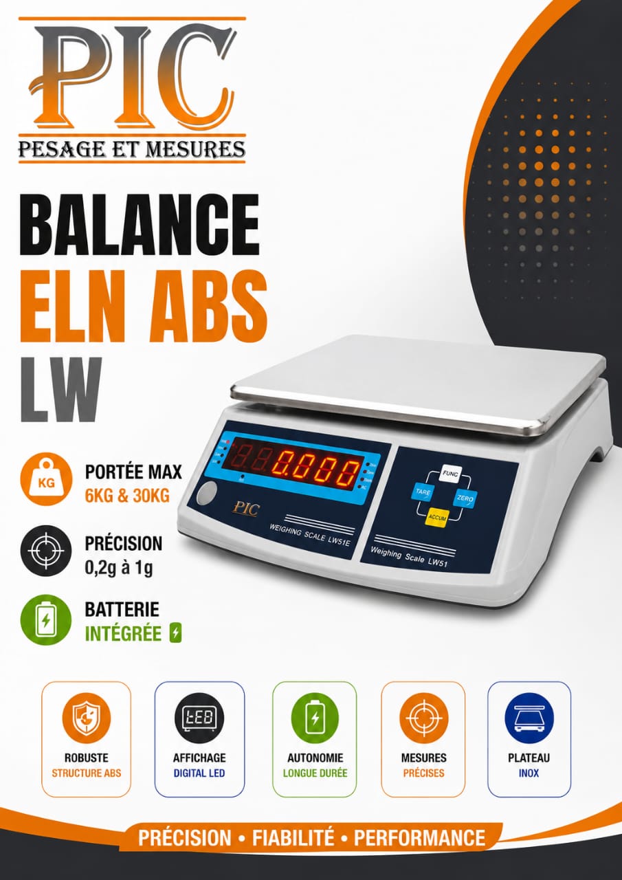 BALANCE DE PRÉCISION PIC ELN ABS LW